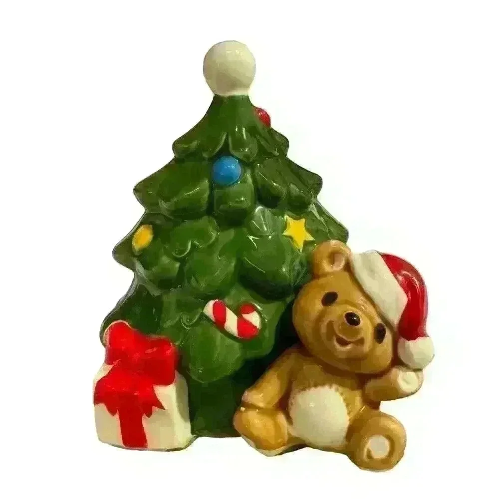 Vintage Christmas Tree w/Flying Angel Music Box Made Japan‎